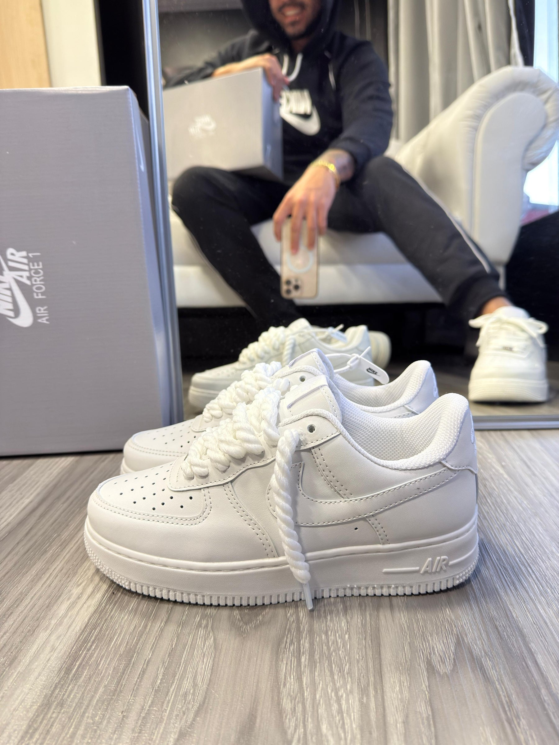 Air Force 1 - Branco 2 cadarço