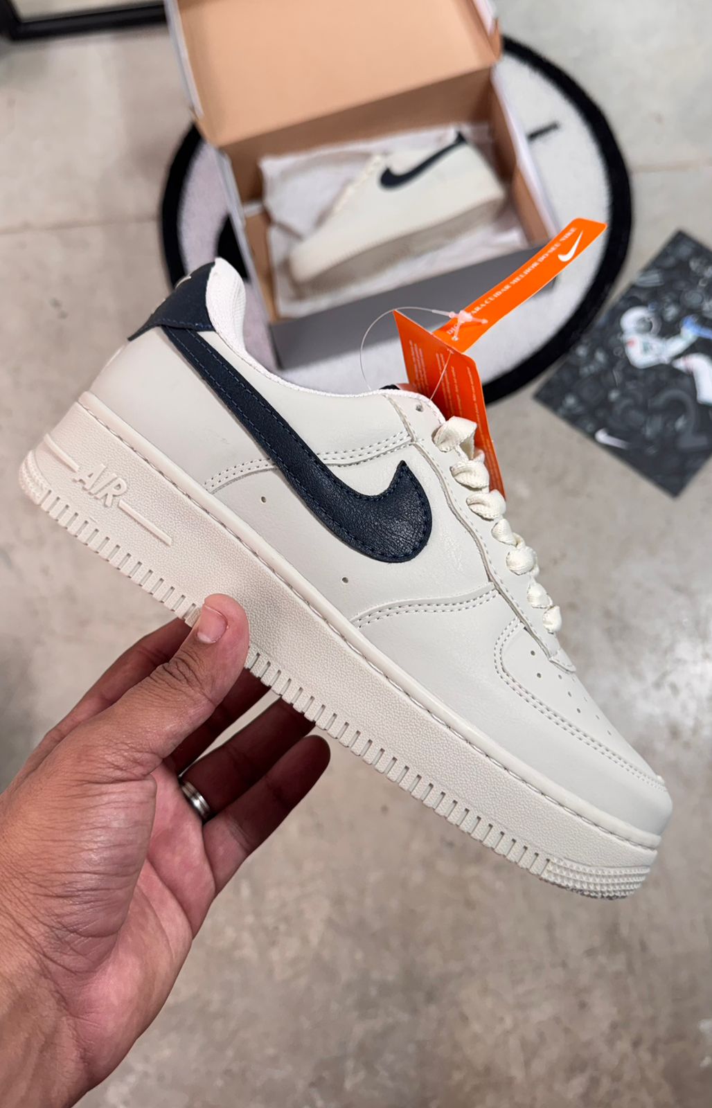 Air Force 1 - Branco / Azul Marinho